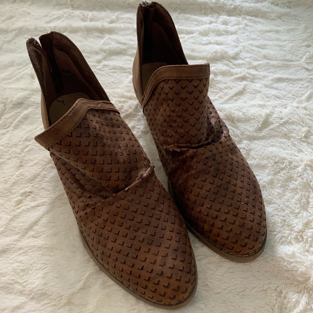 Brown booties